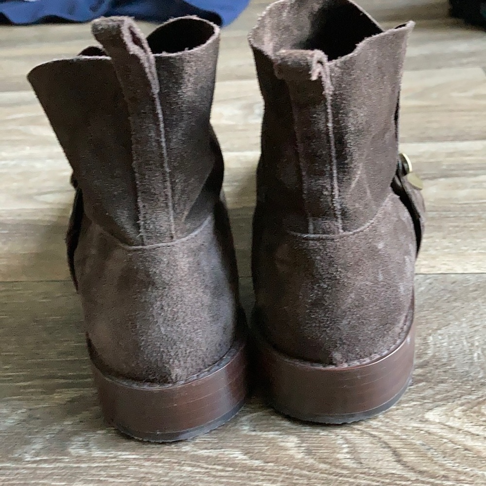 Johnston & Murphy Brown Suede Lola Booties 6.5 - Picture 7 of 10